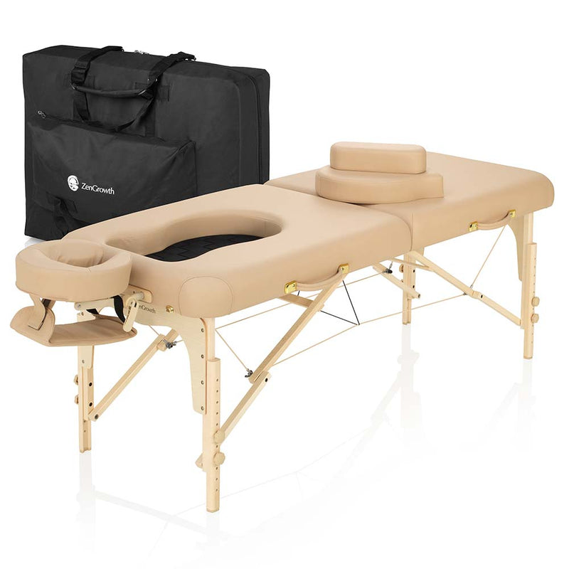 ZenGrowth Schwangerschafts-Massageliege Ipanema Beige 71cm