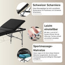 ZENGROWTH Klappbarer Massagetisch Athleten-Schwarz 63.5cm