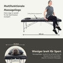 ZENGROWTH Klappbarer Massagetisch Athleten-Schwarz 63.5cm