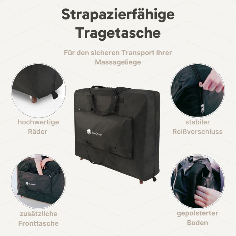 ZENGROWTH Klappbarer Massagetisch Nimman Mokka 71cm