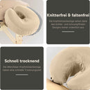 Mikrofaser Kopfstützenbezug 2x Beige