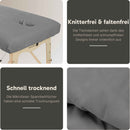 Mikrofaser-Spannbettlaken mit Aussparung Grau 80cm