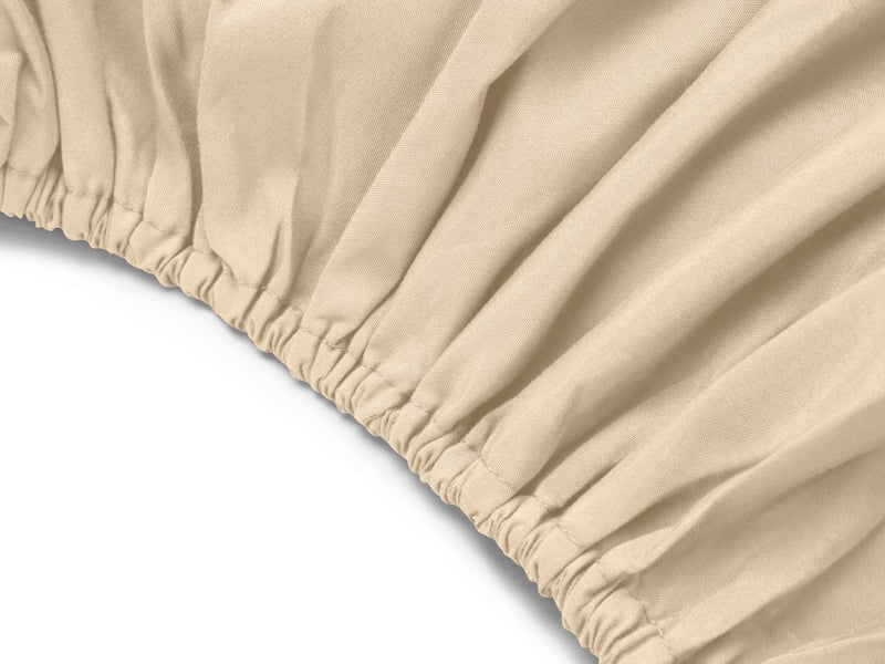 Mikrofaser Spannbettlaken Beige