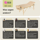 ZENGROWTH Klappbarer Massagetisch Nimman Beige 71cm