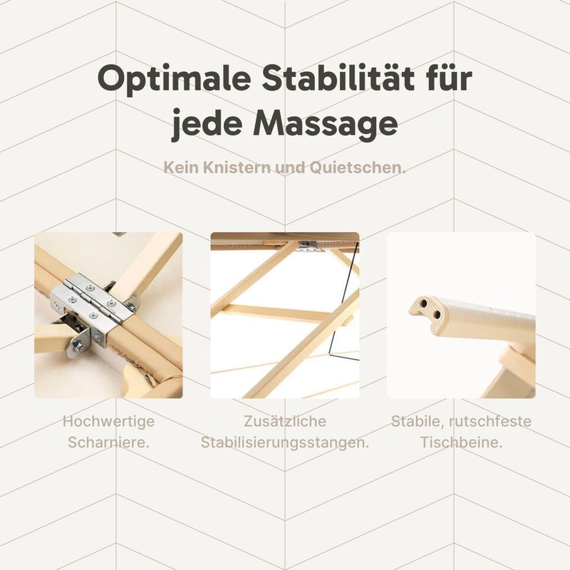 ZENGROWTH Klappbarer Massagetisch Nimman Mokka 71cm