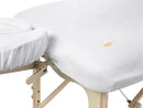 Ölbeständiges Spannbettlaken - Set Massageliege weiß