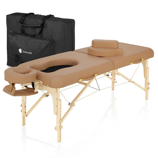 ZenGrowth Schwangerschaft-Massageliege Ipanema Braun 71cm