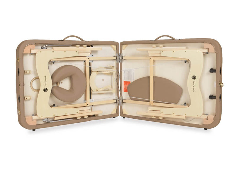 ZENGROWTH Klappbarer Massagetisch Nimman Mokka 71cm