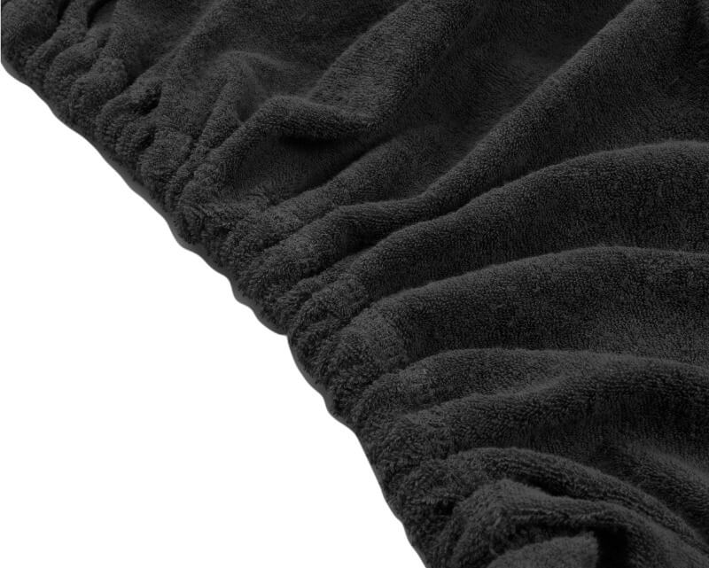 Frottee-Spannbetttuch Massageliege Schwarz mit Aussparung ZENGROWTH