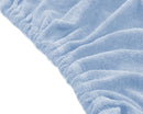 Frottee-Spannbetttuch Massageliege Hellblau mit Aussparung ZENGROWTH